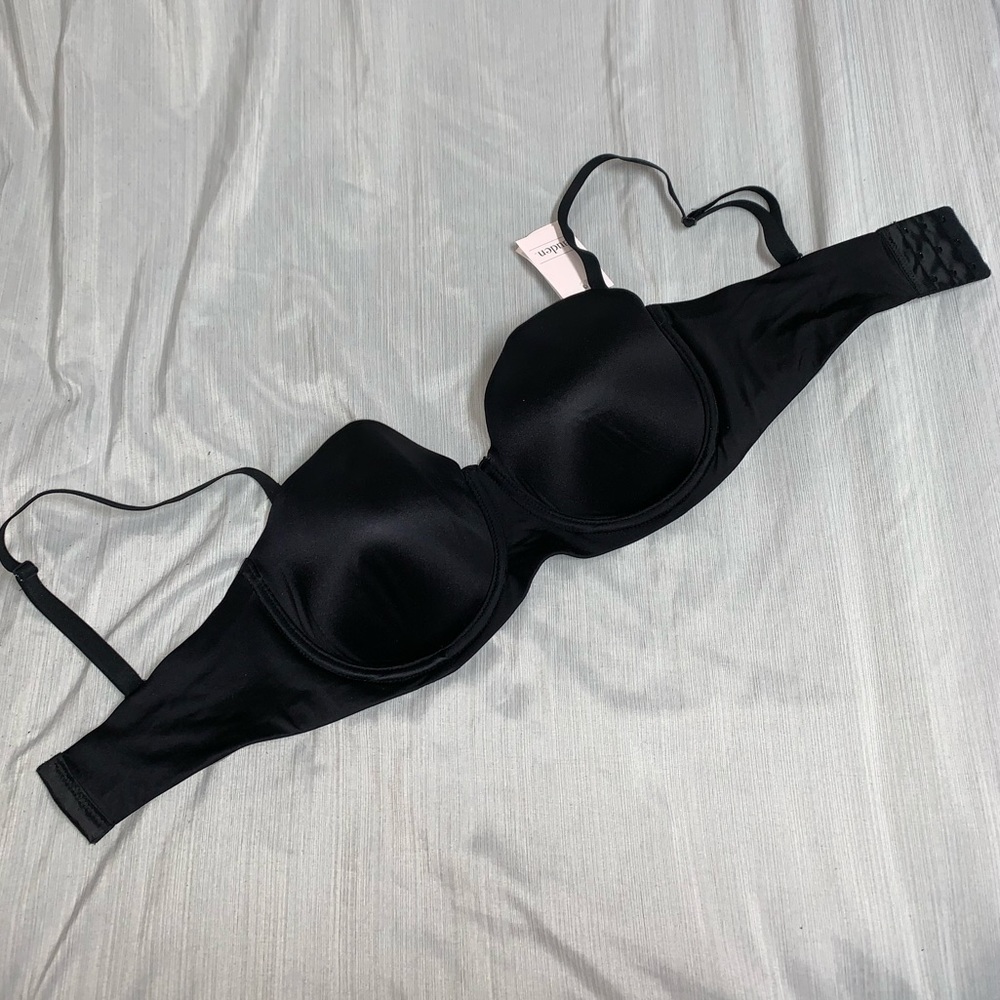Auden 34DD Black Convertible Strapless Bra NWT